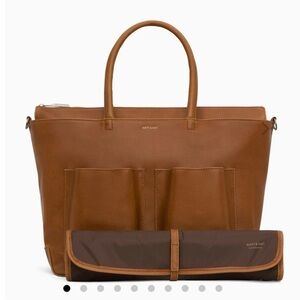 Matt & Nat Large Brown Baby Bag/ Laptop Tote